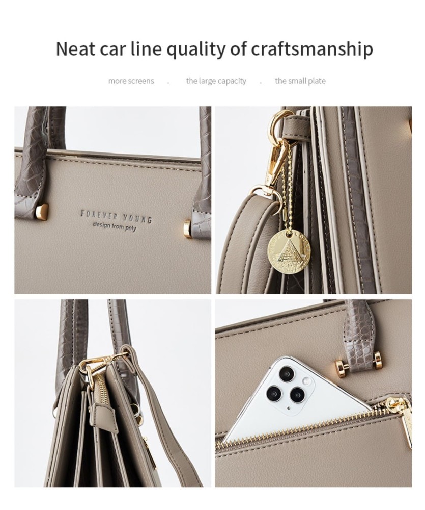 Γυναικεία Τσάντα Χιαστί/Χειρός Pierre Loues Καφέ Χρώμα - 5