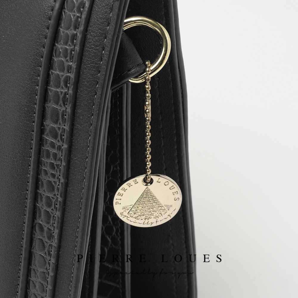 Pierre Loues Womens Bag Tote Handbag Black Colour - 7