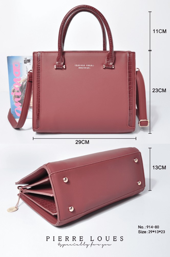 Γυναικεία Τσάντα Χιαστί/Χειρός Pierre Loues Καφέ Χρώμα - 8