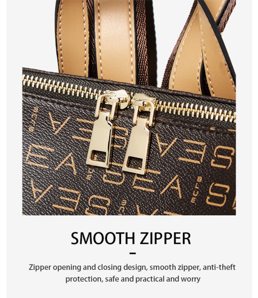 Foxer Leather Womens Bag Backpack Brown Colour - 4