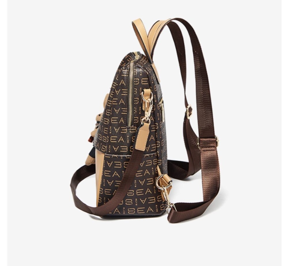 Foxer Leather Womens Bag Backpack Brown Colour - 5