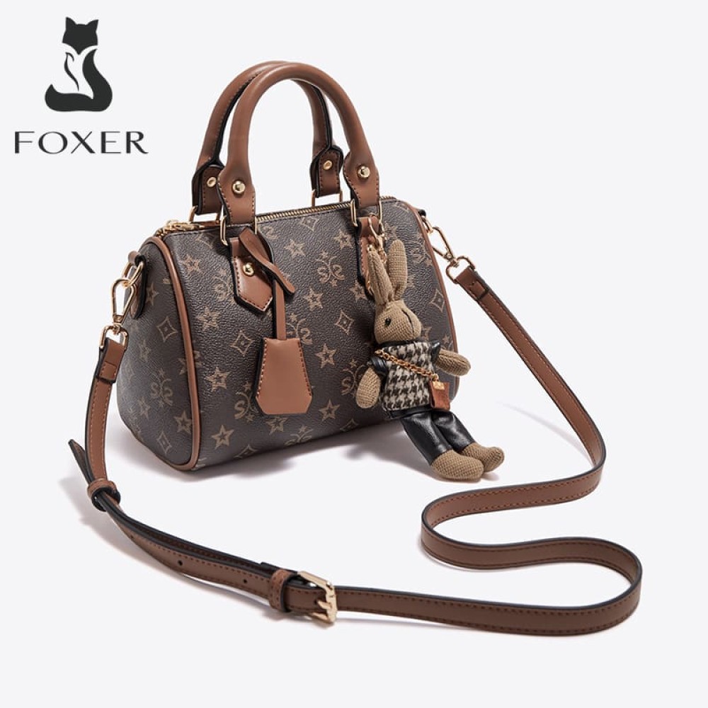 Foxer Womens Bag Tote Crossbody/Handbag Brown - 2
