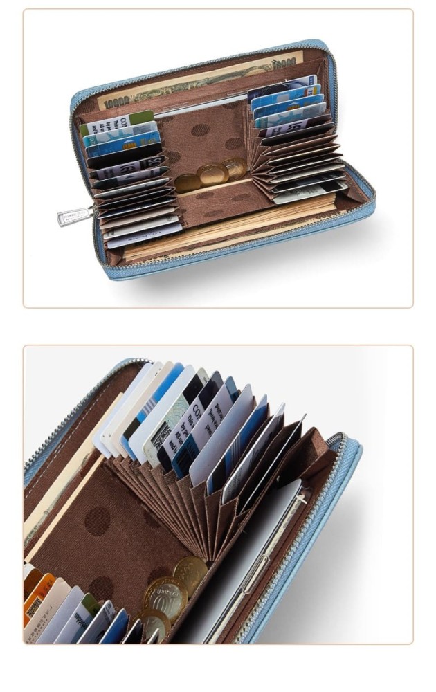 Pierre Loues Womens Wallet Cards with RFID Brown Color - 4