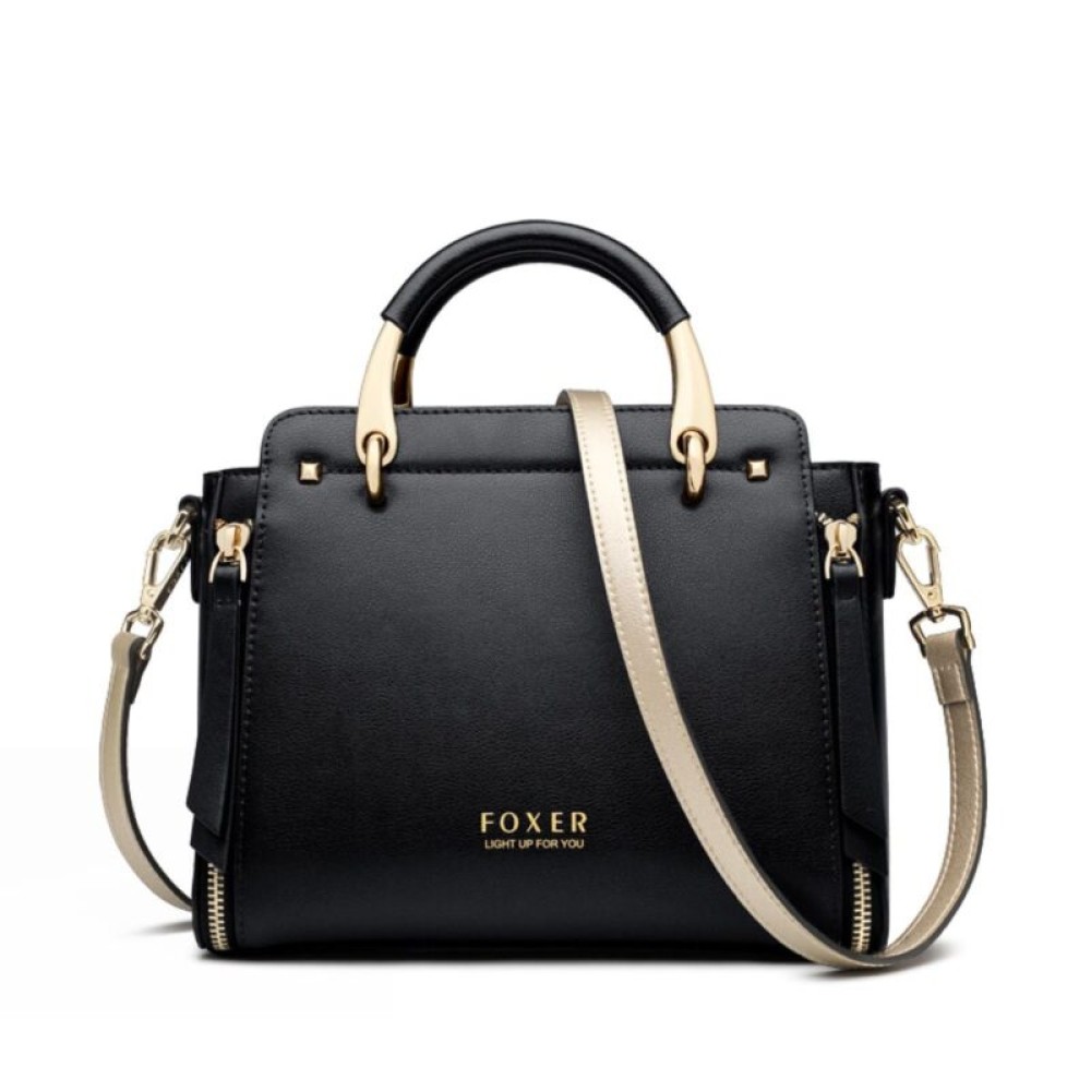 Foxer Leather Womens Bag Shoulder Black Colour - 1