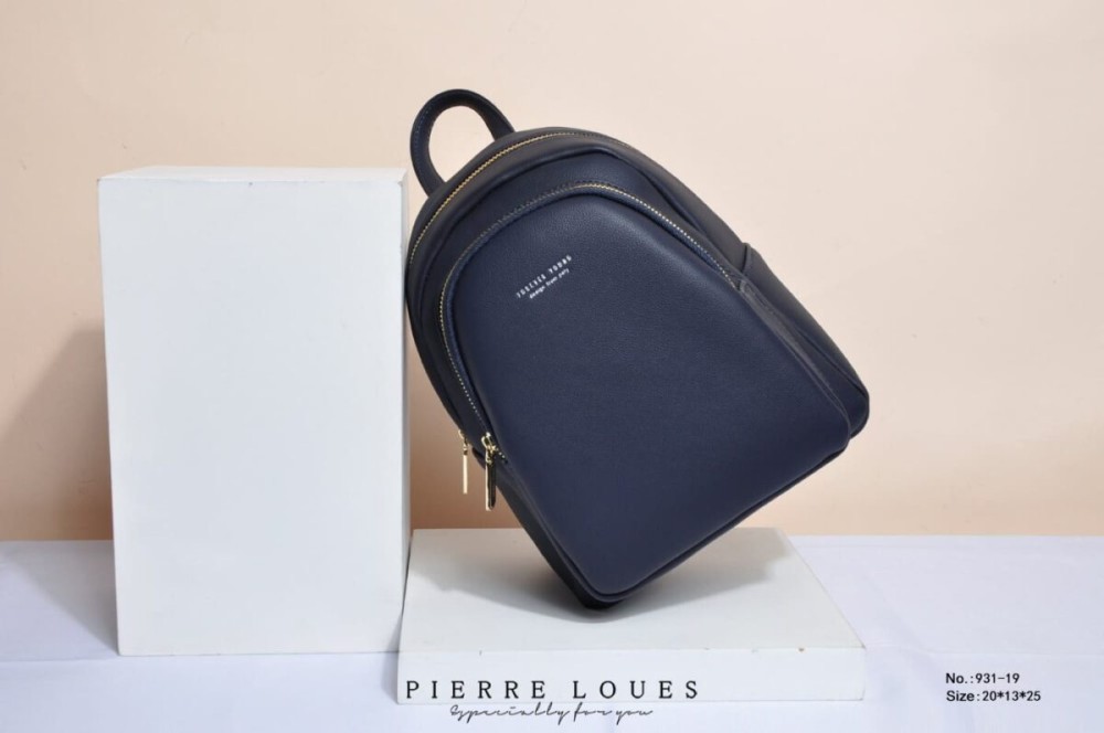 Pierre Loues Womens Bag Backpack Navy Blue Colour - 2