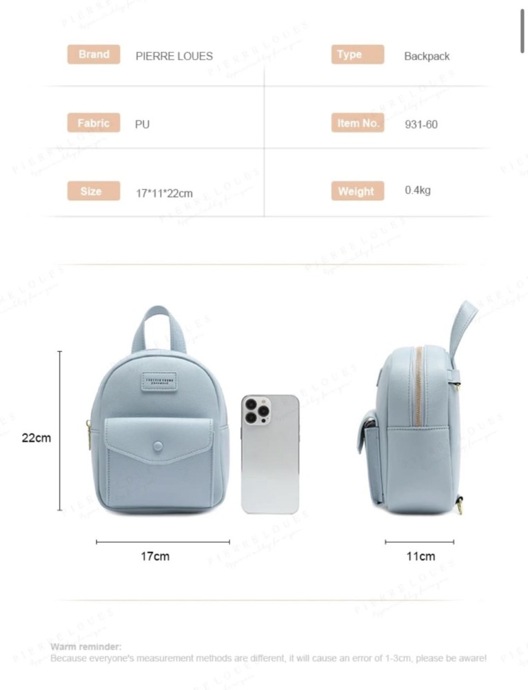 Pierre Loues Womens Bag Backpack Brown Colour - 5