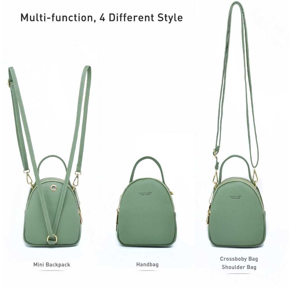 Pierre Loues Womens Bag Backpack Green Colour - 3