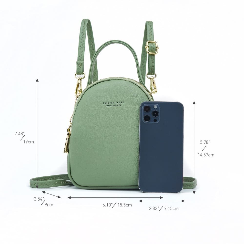 Pierre Loues Womens Bag Backpack Green Colour - 5