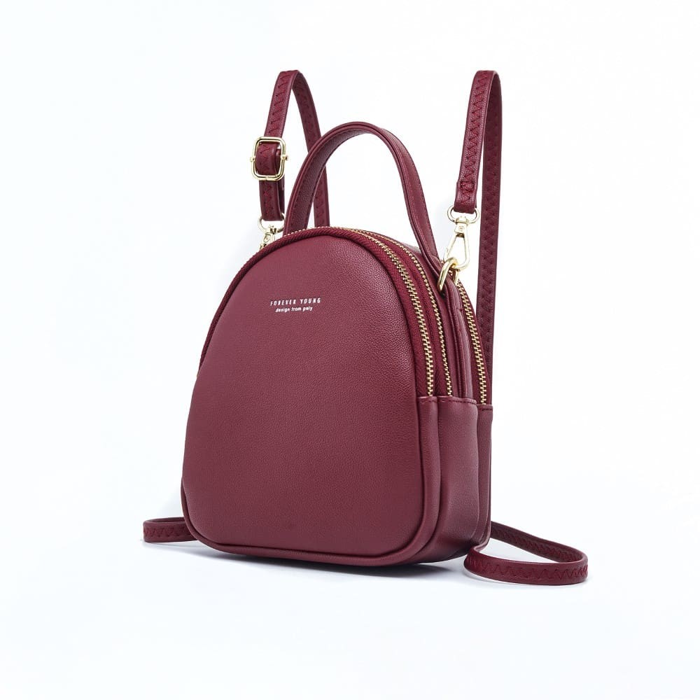 Pierre Loues Womens Bag Backpack Burgundy Colour - 2