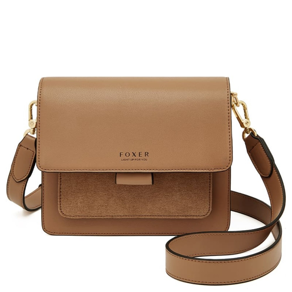 Foxer Leather Womens Bag Handbag Brown Colour - 1