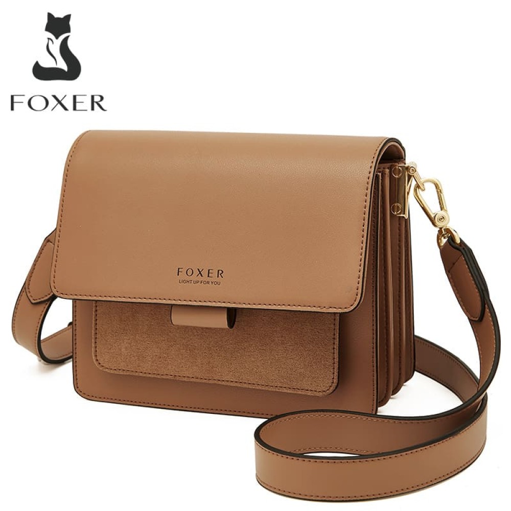Foxer Leather Womens Bag Handbag Brown Colour - 3