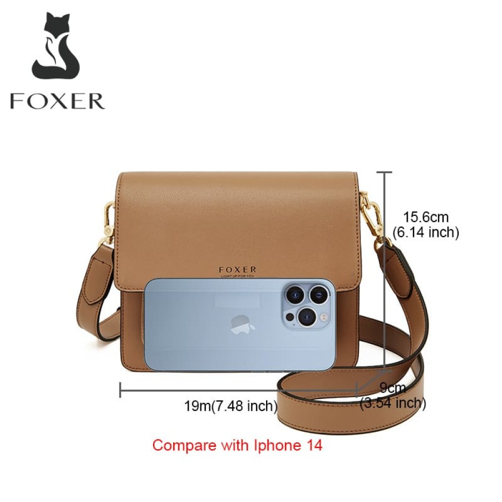 Foxer Leather Womens Bag Handbag Brown Colour - 6