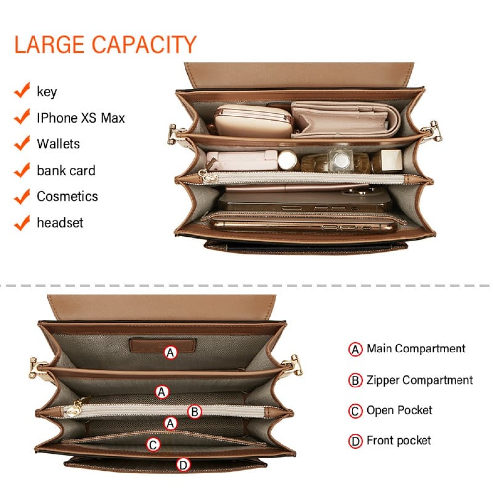 Foxer Leather Womens Bag Handbag Brown Colour - 8