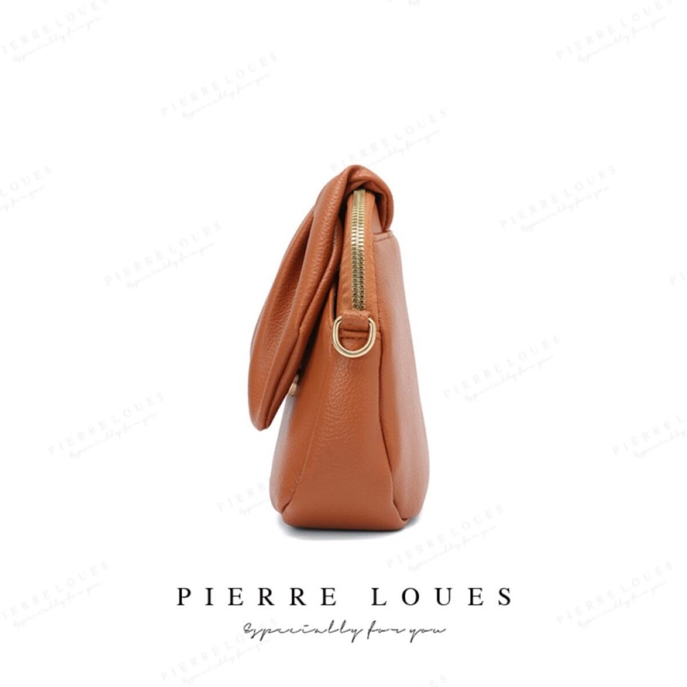 Pierre Loues Womens Pouch Crossbody Brown Colour - 5