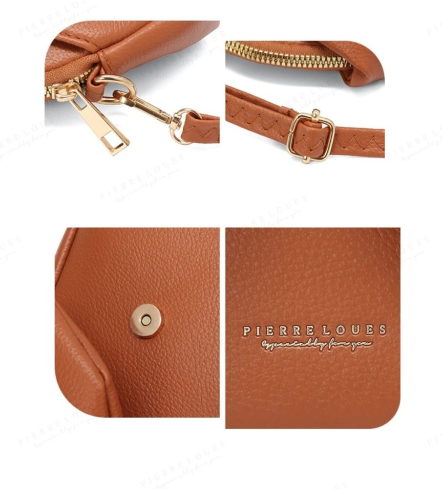 Pierre Loues Womens Pouch Crossbody Brown Colour - 9