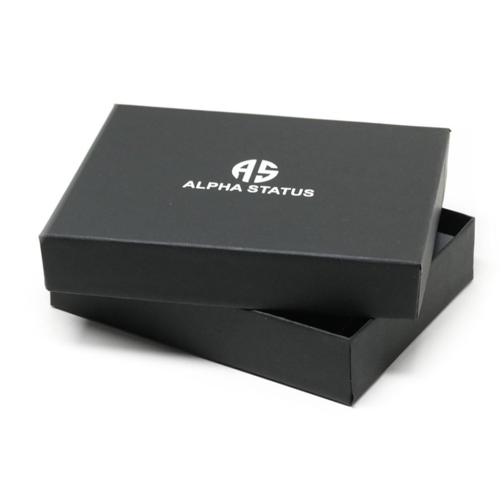 Alpha Status Leather Mens Wallet with RFID Black Colour - 5