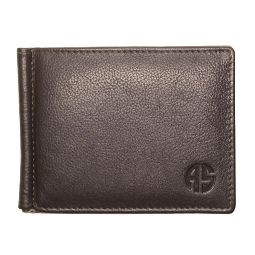 Alpha Status Leather Mens Wallet with RFID Brown Colour With Clip - 1