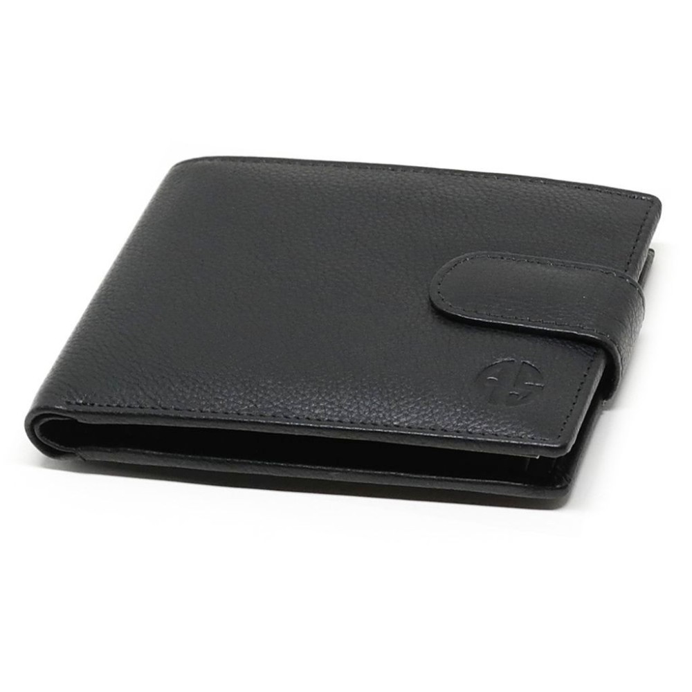 Alpha Status Leather Mens Wallet with RFID Black Colour - 2