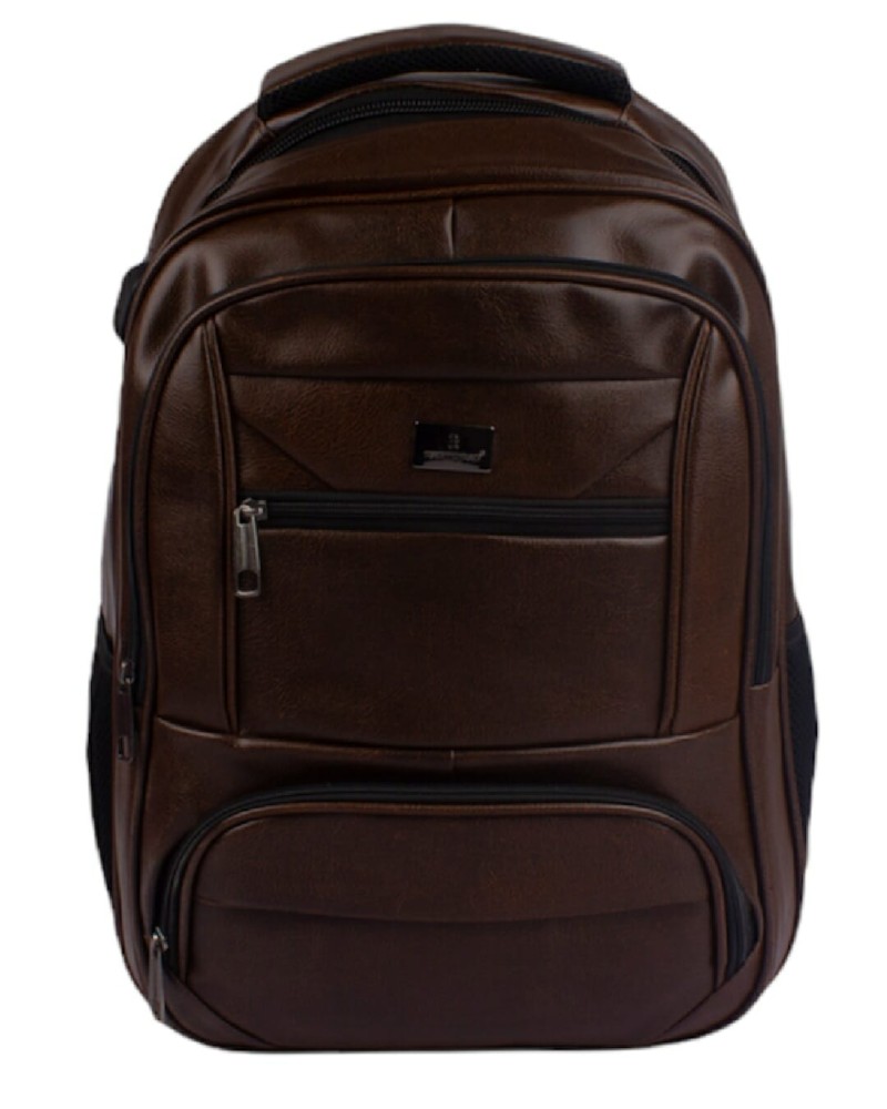 Men`s Brown Color Waterproof BagToBag Backpack With USB Port - 1