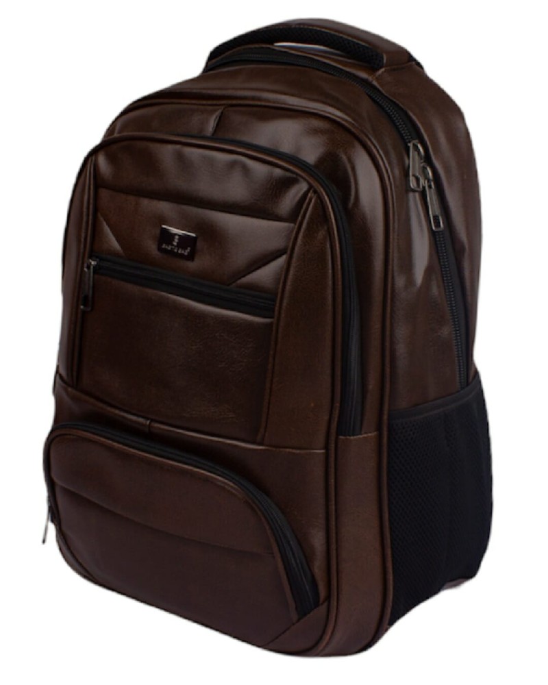 Men`s Brown Color Waterproof BagToBag Backpack With USB Port - 2