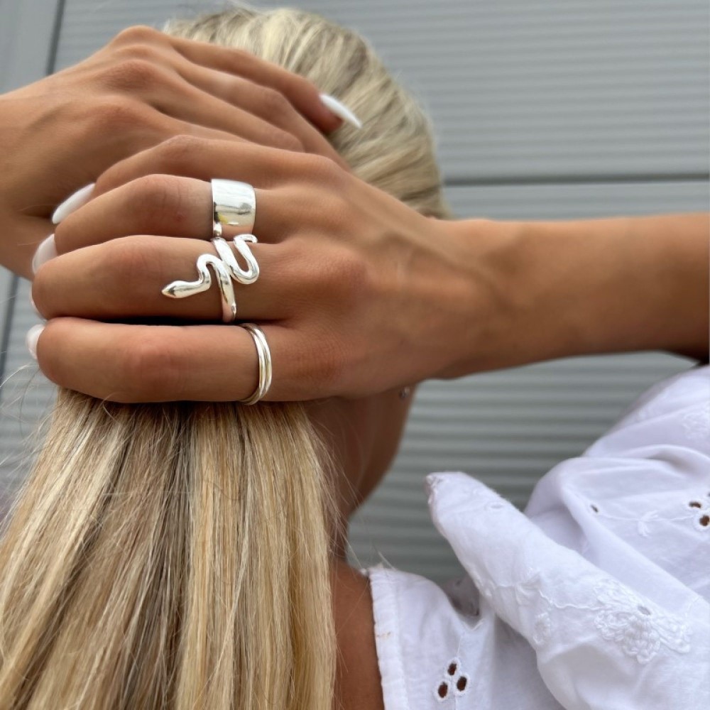 Δαχτυλίδι Φίδι Λουστρέ - 2