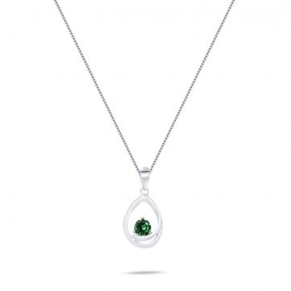 Κολιέ Με Πέτρα Σμαράγδι - 1