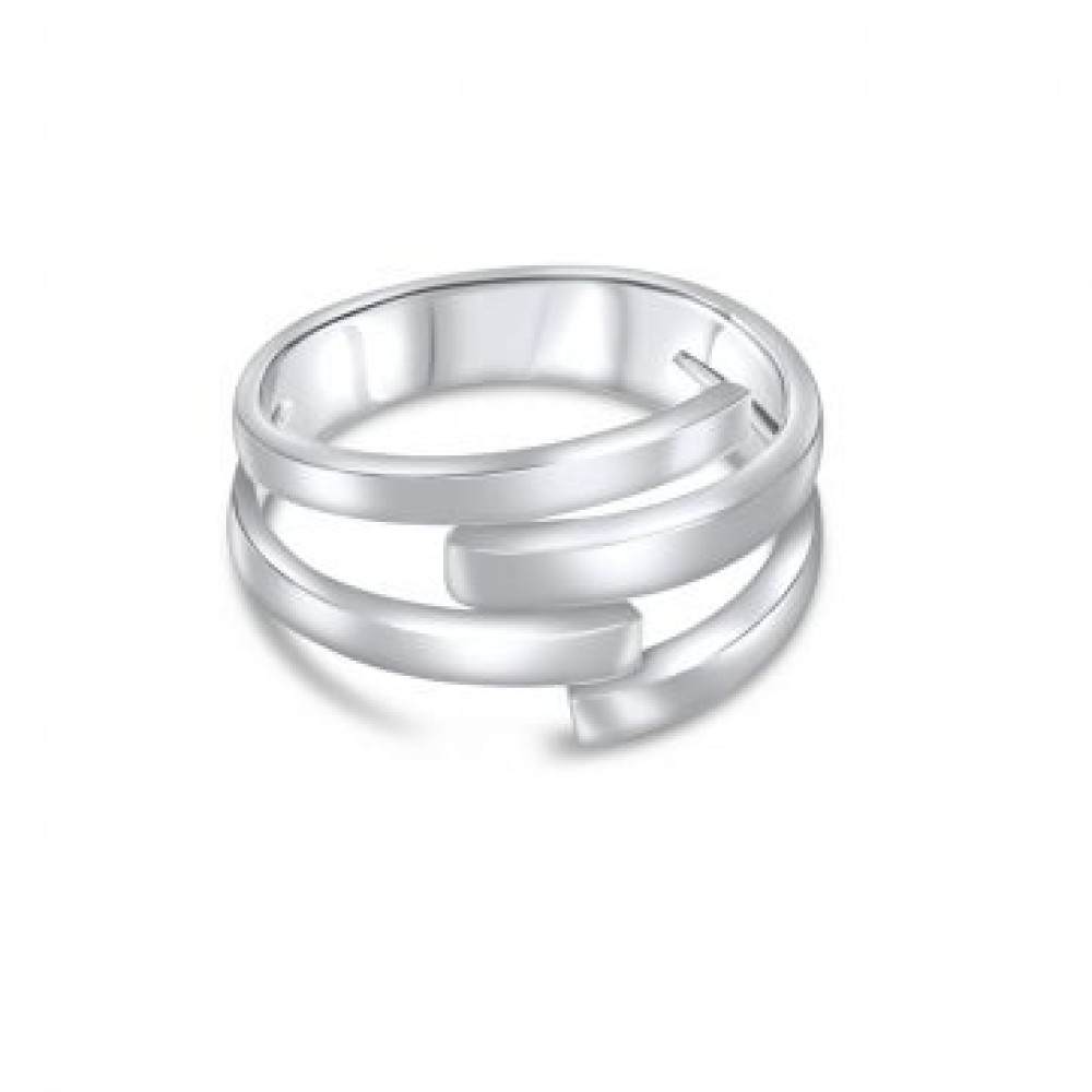 Silver Polished Ring - 1