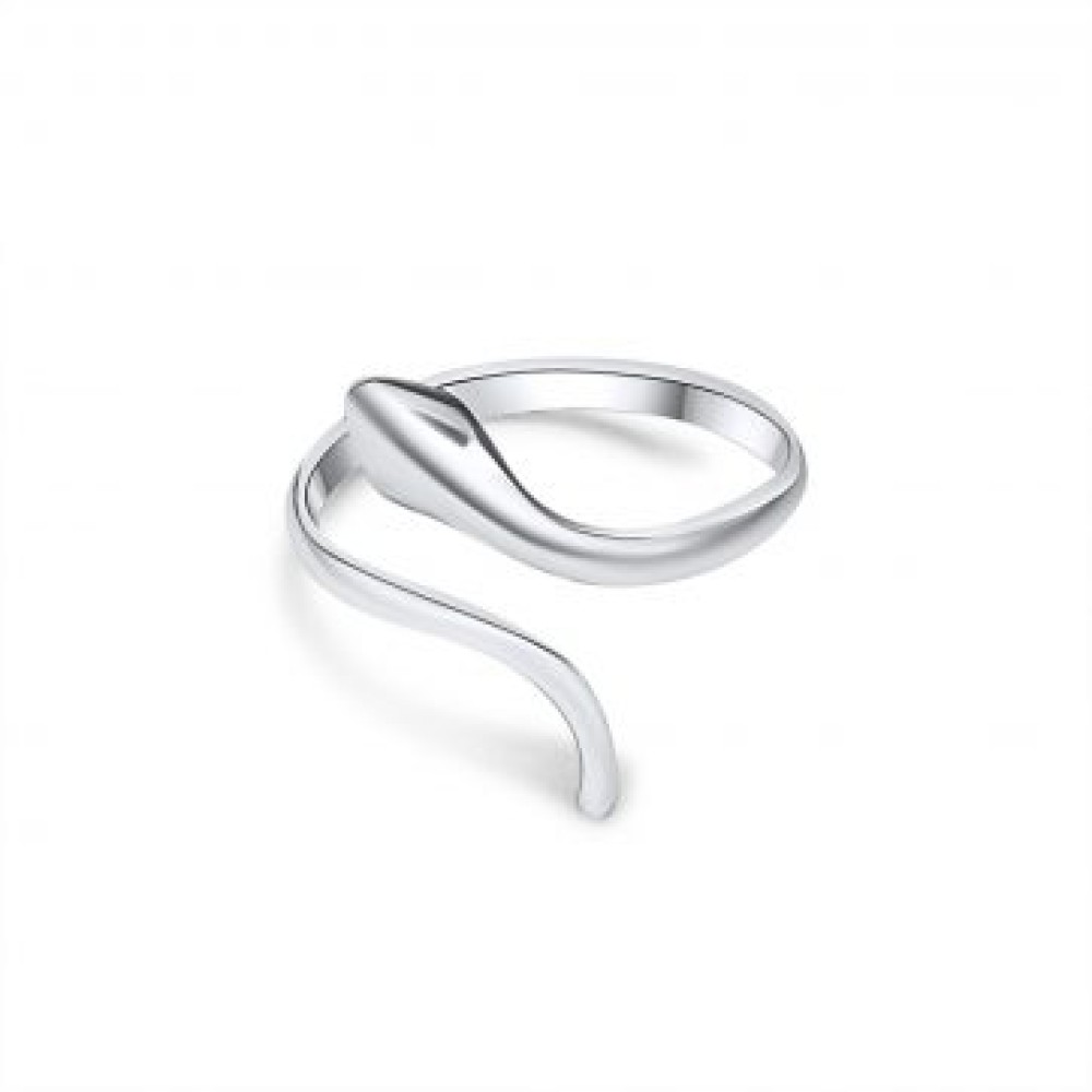 Silver Snake Ring - 1
