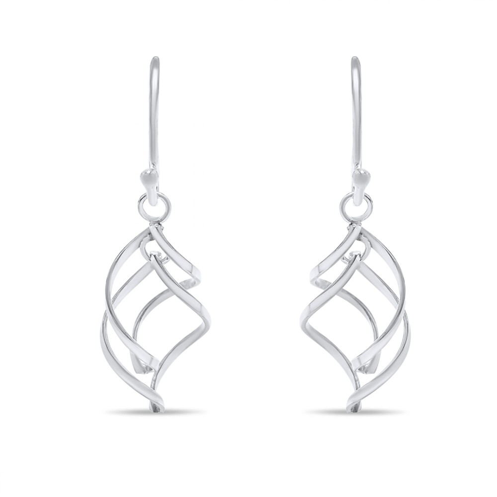 Silver Dangle Earrings - 1