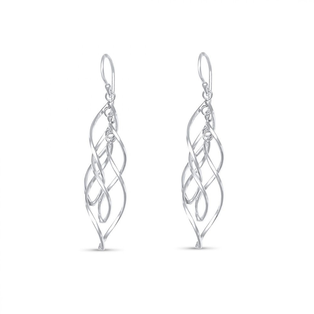 Silver Dangle Earrings - 1