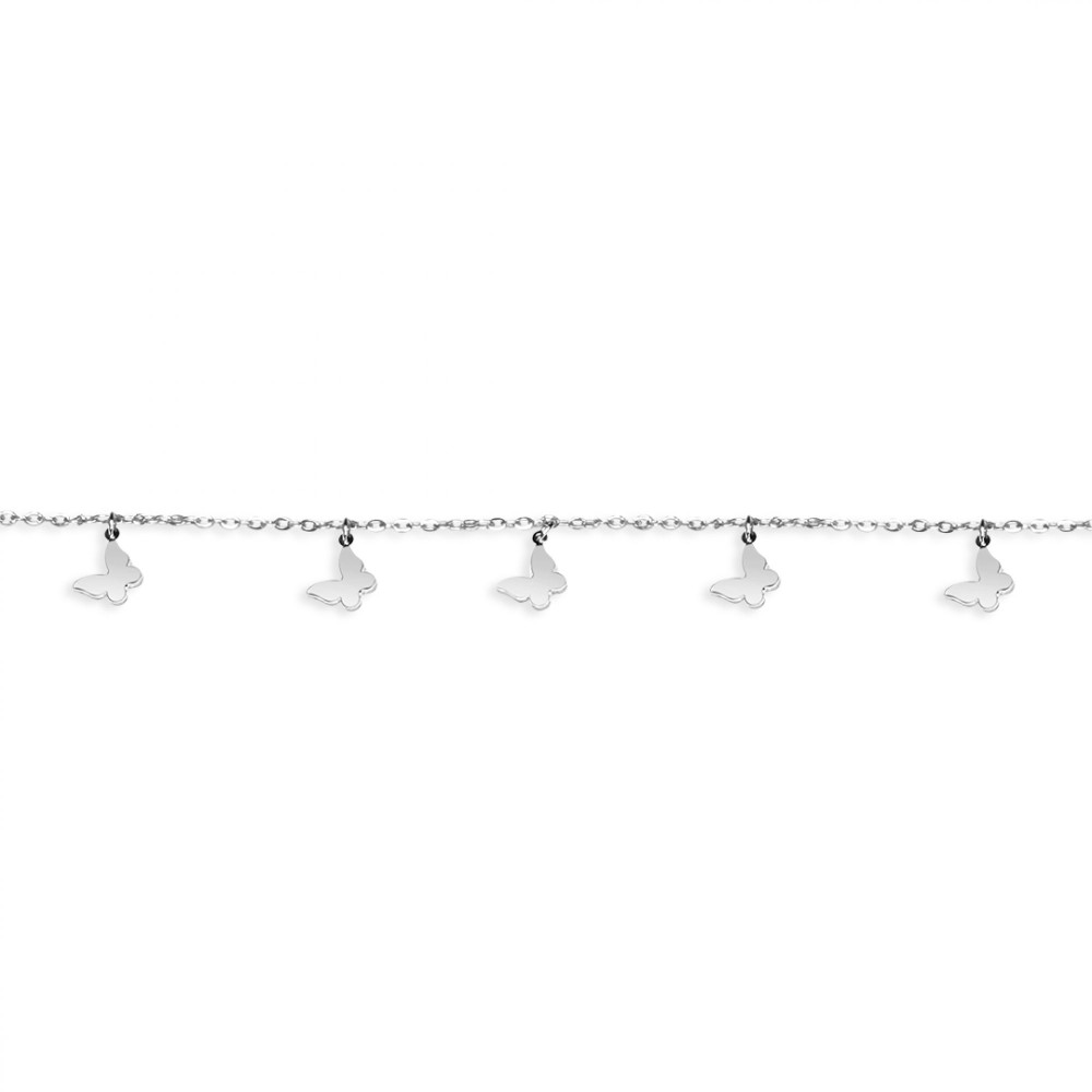 Anklet With Dangle Butterflies - 1