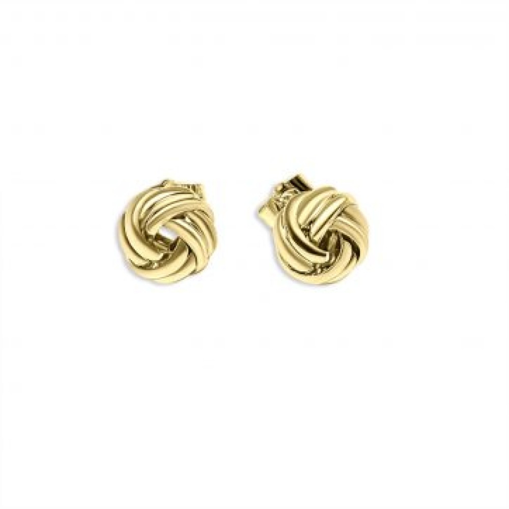 Gold Plated Steel Stud Earrings - 1