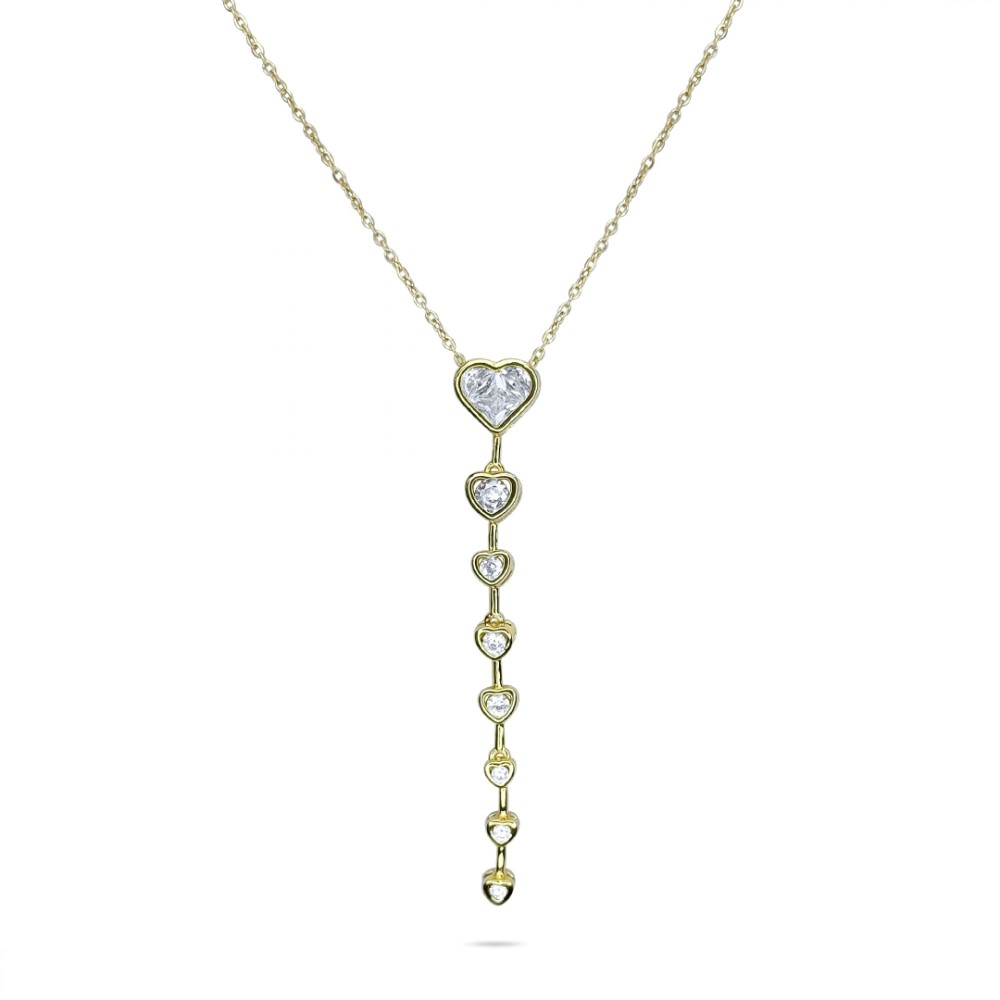 Κολιέ Επίχρυσο Ατσάλι Σε Στυλ Υ - 1