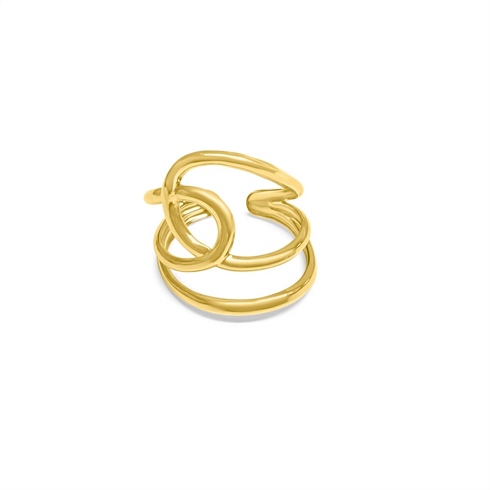 Gold Plated Steel Ring - 1