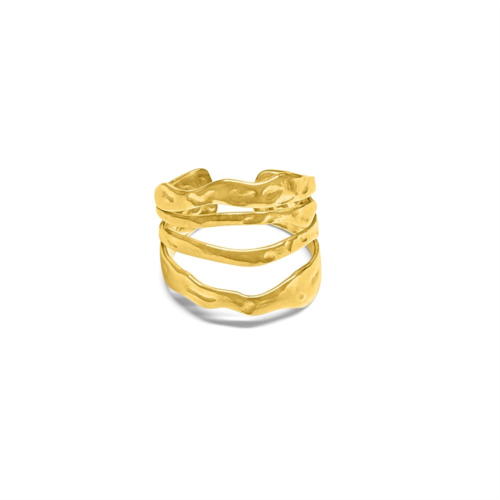 Gold Plated Steel Ring - 1