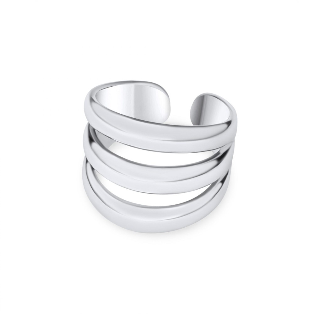 Stainless Steel Polished Ring - 1