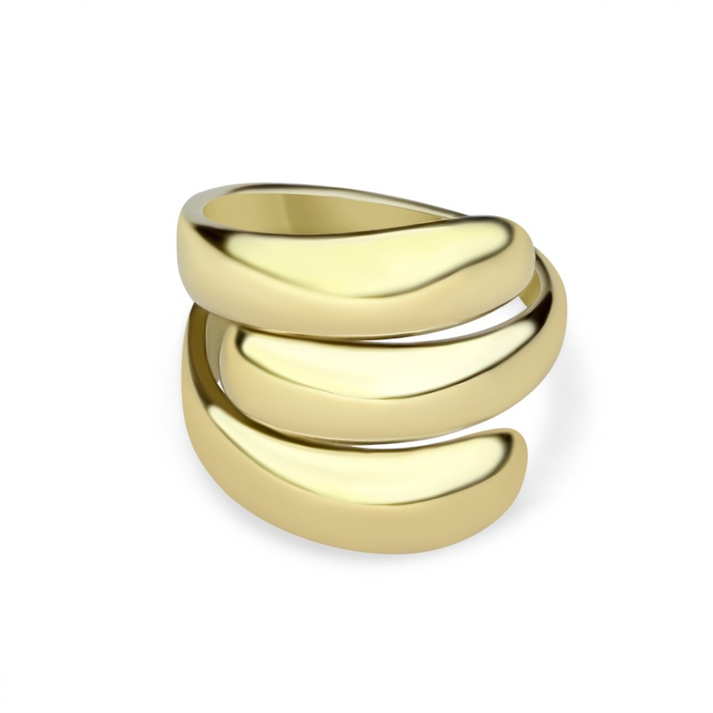 Gold Plated Steel Ring - 1