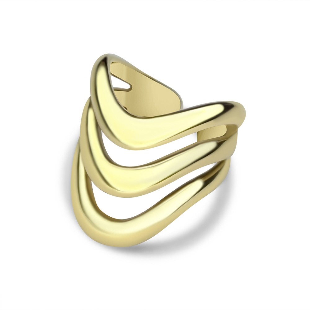 Gold Plated Steel Ring - 1