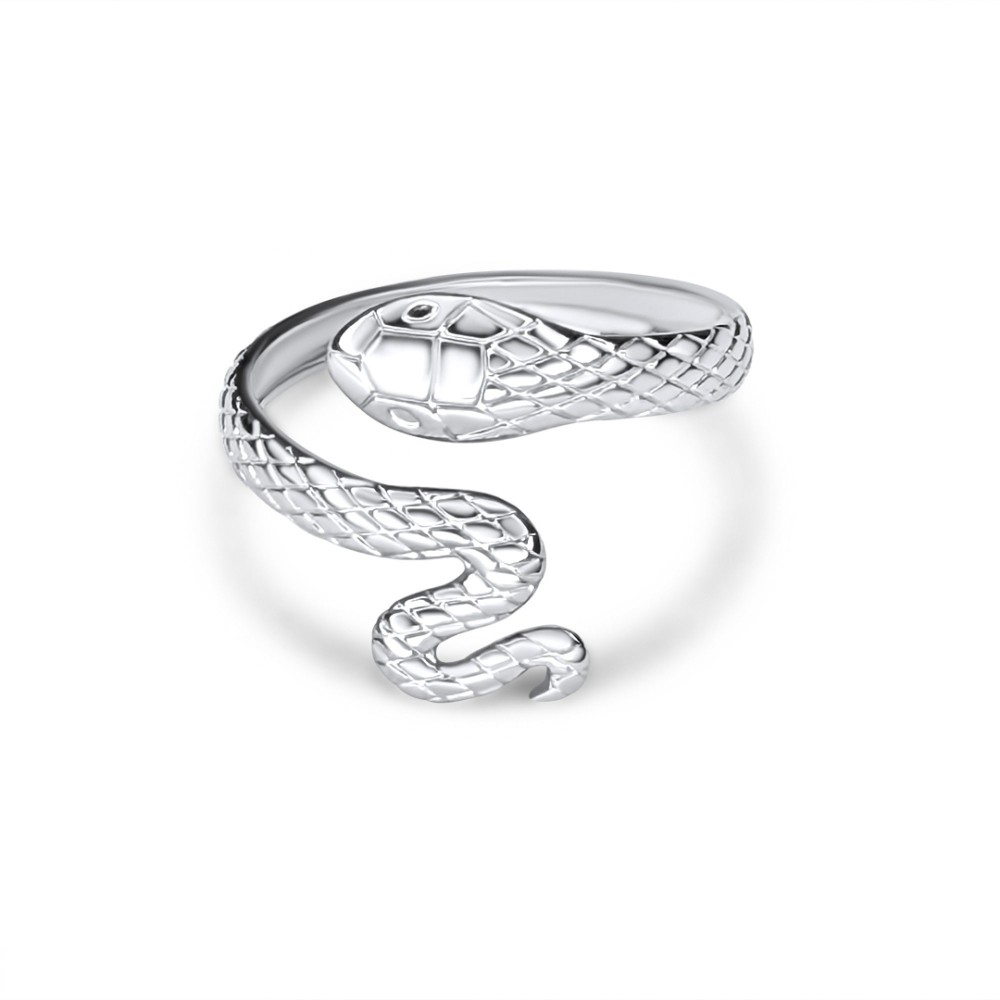 Stainless Steel Snake Ring - 1