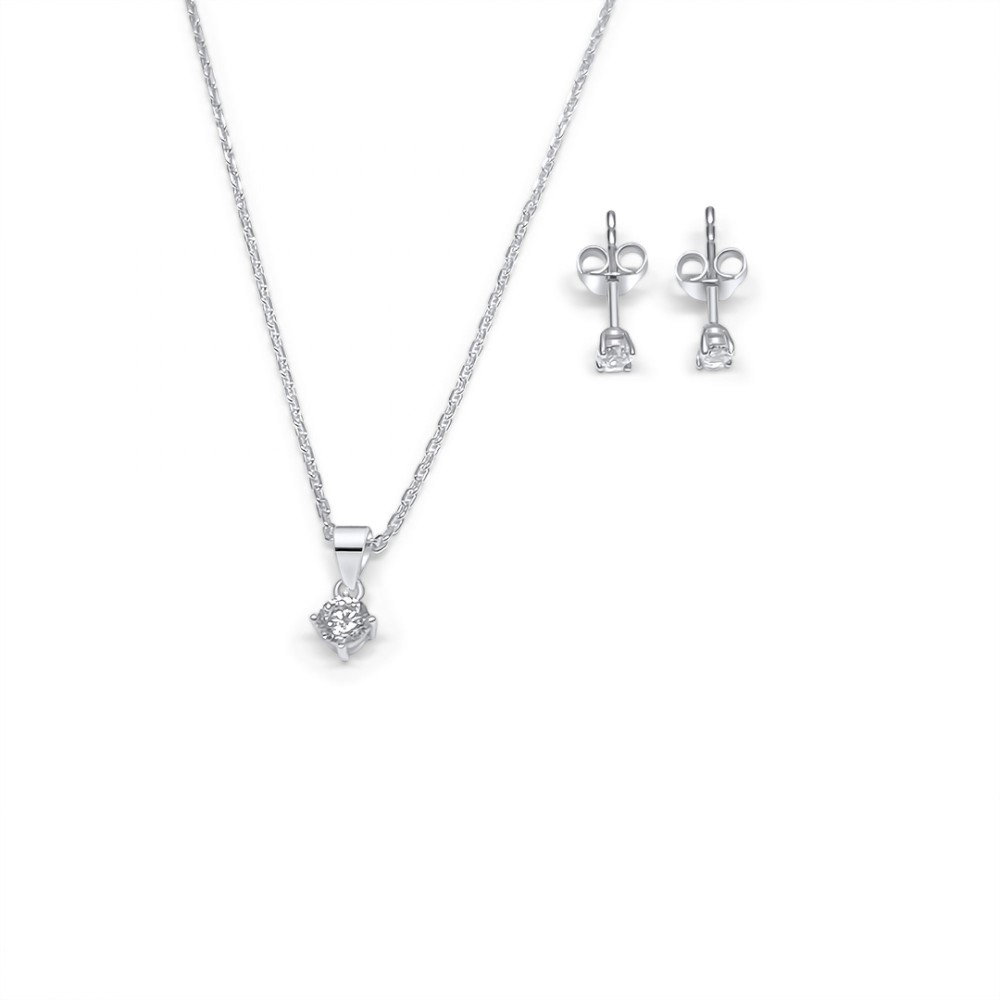 Set With Zircon Stones - 1