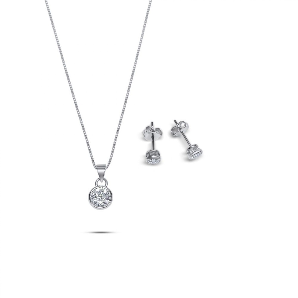 Set With Zircon Stones - 1