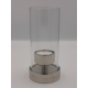 Metallic Candlestick With a Glass Lid - 1