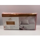 Cotton Fitted Bed Sheet Set Kingsize With 2 Pillocases Pink Color - 1