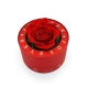 Red Box With A Glass Top And A Red Forever Rose - 1