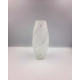Glass Vase With Sandblast Pattern - 2