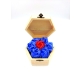 Wooden Gift Box With 6 Blue And 1 Red Soap Roses - 1