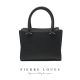 Γυναικεία Τσάντα Xειρός Χιαστί Pierre Loues Μαύρο Χρώμα - 2