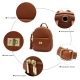 Pierre Loues Womens Bag Backpack Brown Colour - 7