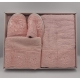 4 Pcs Towel Set Pink Color Ipekce Home