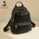 Foxer Leather Womens Bag Backpack Black Colour - 2